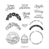 Circle Sayings Photopolymer Stamp Set (English)