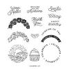 Circle Sayings Photopolymer Stamp Set (English)