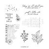 Notes Of Nature Cling Stamp Set (English)