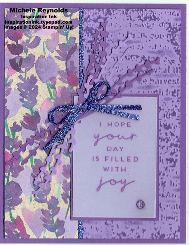 Heartfelt hexagon lavender joy watermark