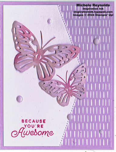 Circle sayings awesome butterflies watermark