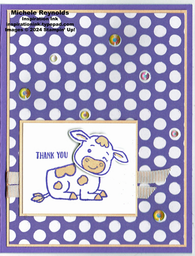 Cutest cows pink and purple cow watermark