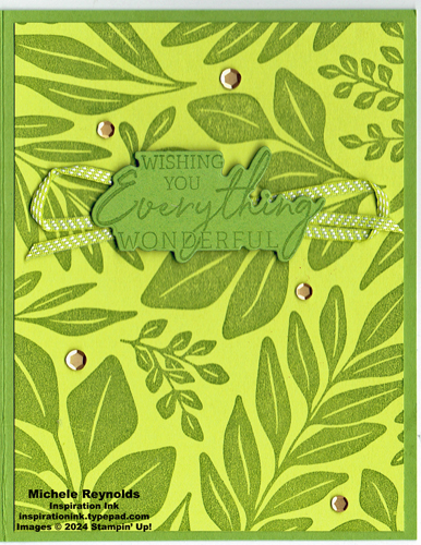 Charming sentiments everything leaves watermark