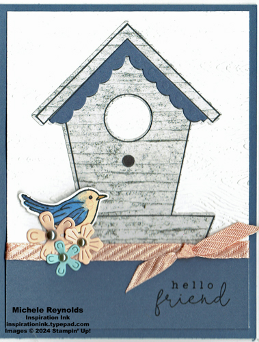 Country birdhouse bluebird friend watermark