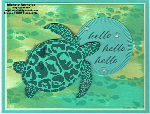 Sea turtle hello bubble watermark Sea turtle hello bubble watermark