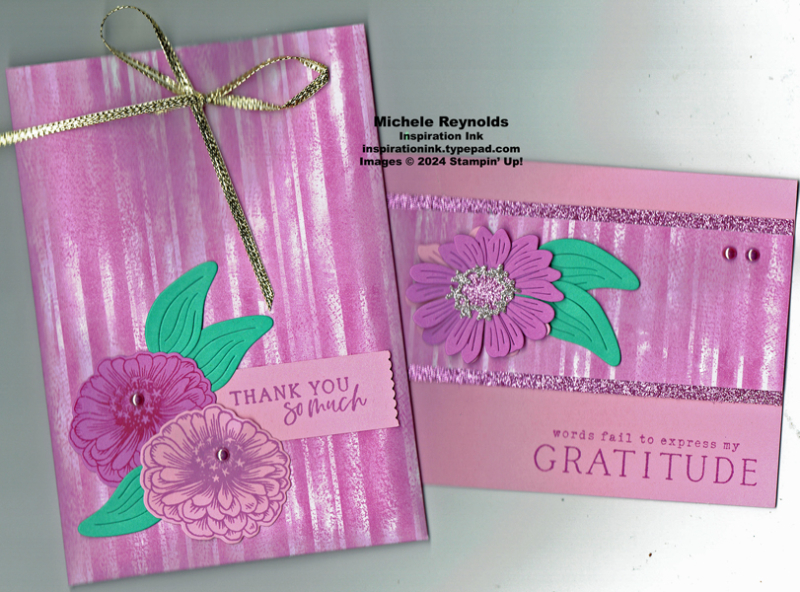 Simply zinnia unbounded thanks bag and card watermark