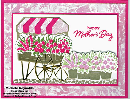 Flower cart mother's day scene watermark