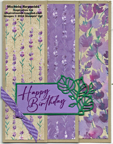 Unbounded love fun fold lavender birthday watermark