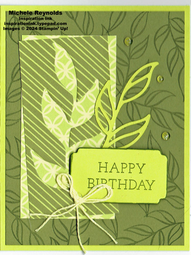 Friends for life green leaf birthday watermark
