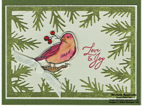 Winterly tree tops love & joy bird watermark Winterly tree tops love & joy bird watermark