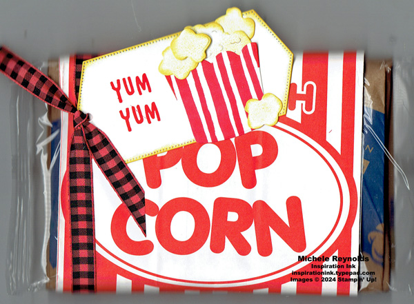 Ice cream swirl popcorn yum tag watermark