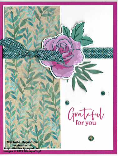 Layers of beauty grateful berry rose watermark