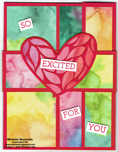 Friends for life fun fold engagement card watermark