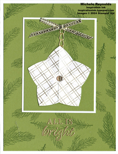 Light the year hanging star ornament watermark