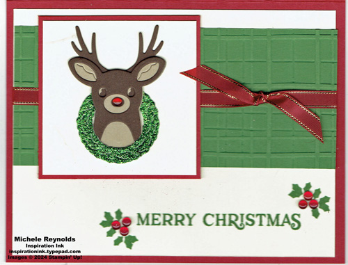 Reindeer fun rudolph wreath watermark