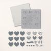 Adoring Hearts Hybrid Embossing Folder Adoring Hearts Hybrid Embossing Folder
