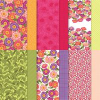 Flowering Zinnias 12" X 12" (30.5 X 30.5 Cm) Designer Series Paper