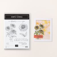 Simply Zinnia Cling Stamp Set (English)