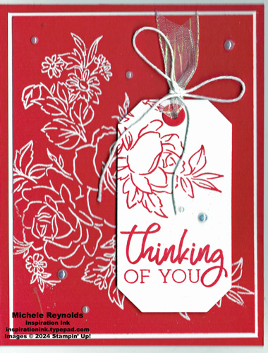 Layers of beauty red & white roses watermark