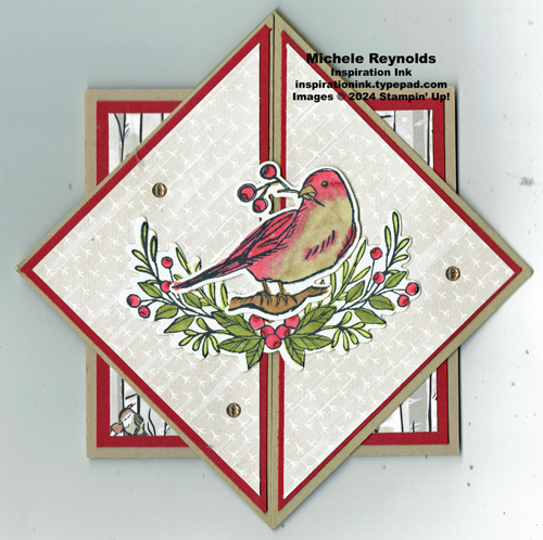 Winterly tree tops star gatefold watermark