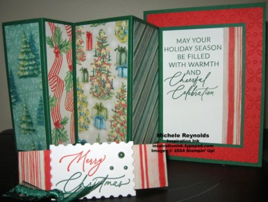 Greetings of the season accordion fun fold open
