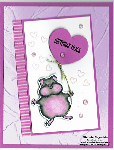 Hearts & hugs hamster heart balloon watermark