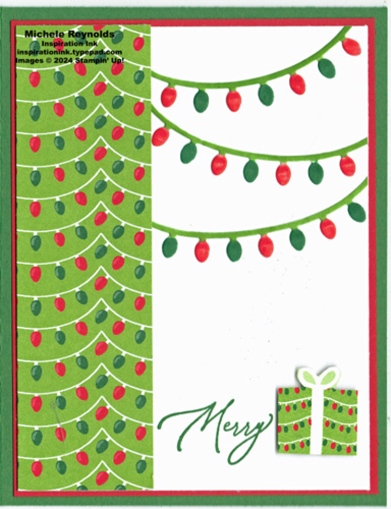 Greetings of the season strings of lights watermark