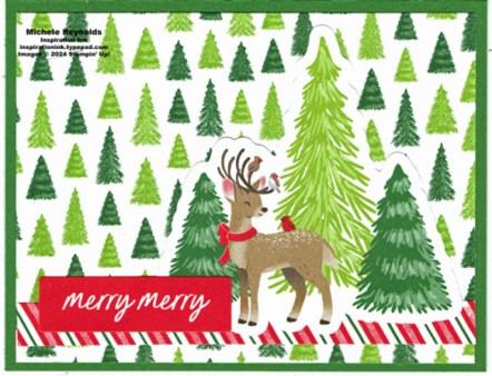 Reindeer days sticker sheet merry merry scene watermark
