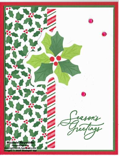 Greetings of the season holly greetings watermark