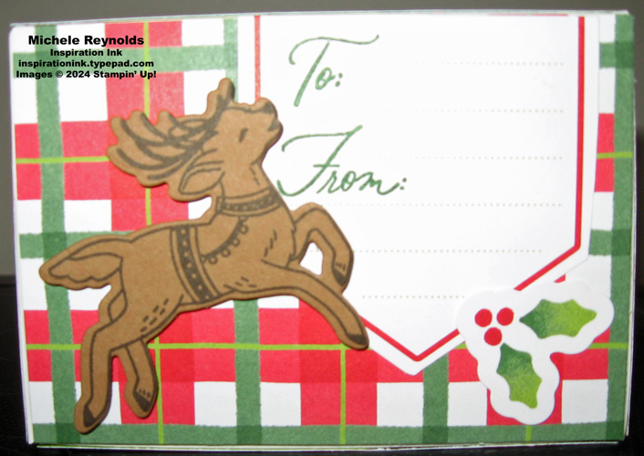Reindeer fun scalloped gift card box Reindeer fun scalloped gift card box