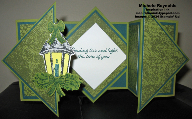 Light the year lantern star gatefold open