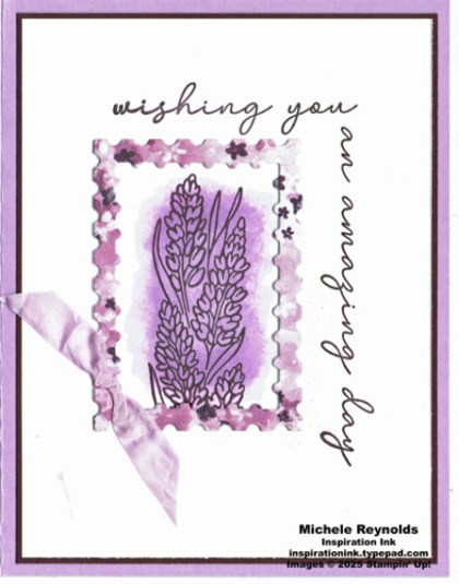 Corner in bloom framed flowers watermark