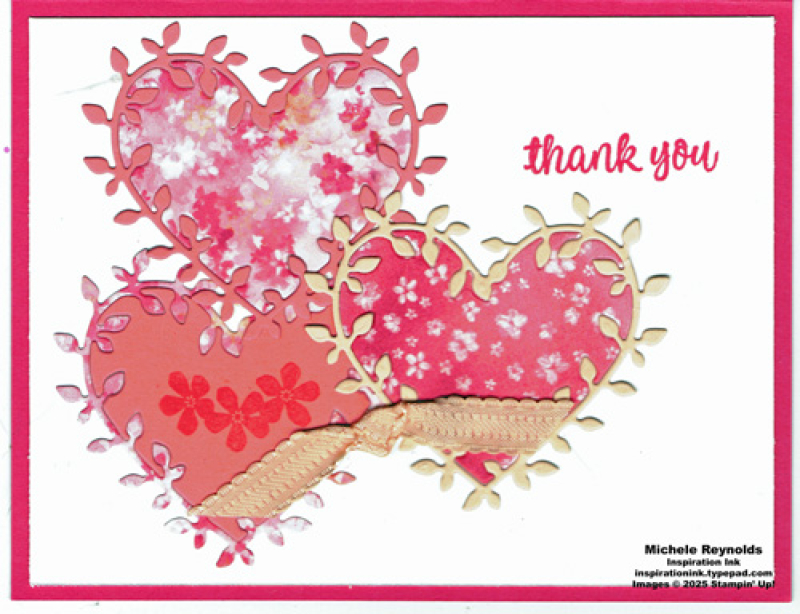 Heart shaped blooming hearts thanks watermark