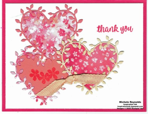 Heart shaped blooming hearts thanks watermark