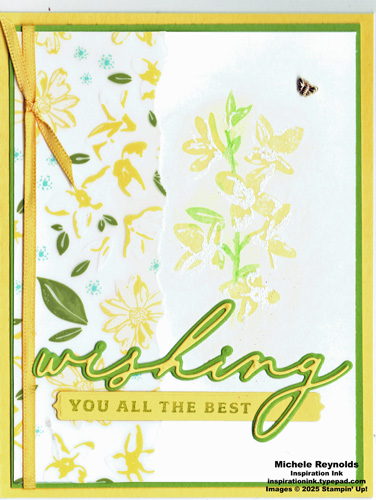 Delightful wishes pastel flowers watermark