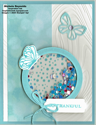Beautiful butterflies thankful shaker watermark