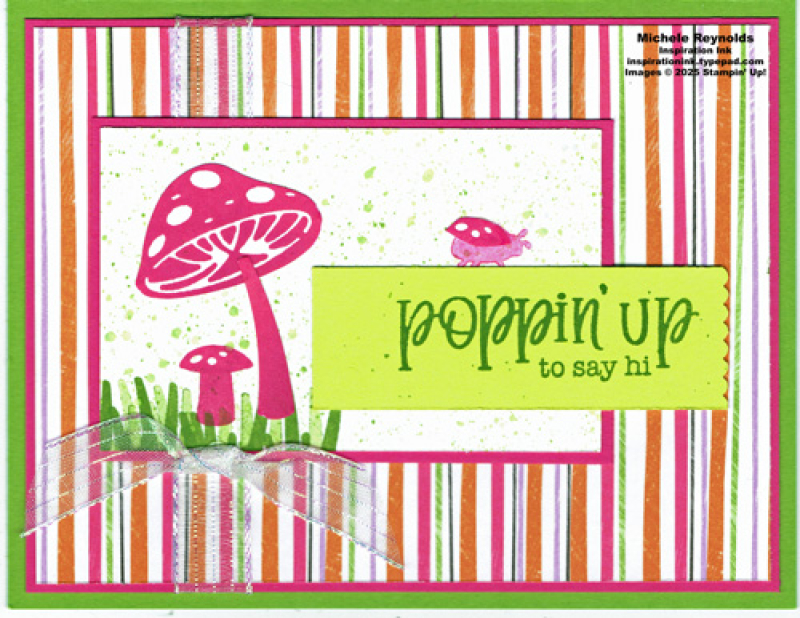 Terrific toadstools poppin up stripes watermark