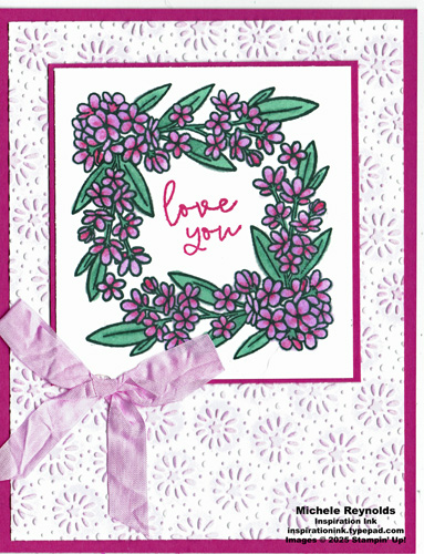 Corner in bloom framed love watermark