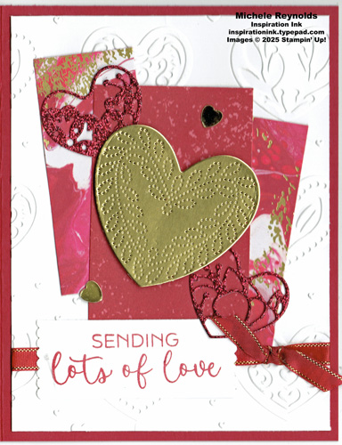 Hearts of elegance stepped hearts watermark