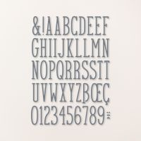 Alphabet à La Mode Dies