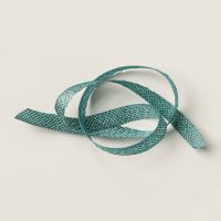 Pretty Peacock & Gold 3/8" (1 Cm) Metallic Ribbon