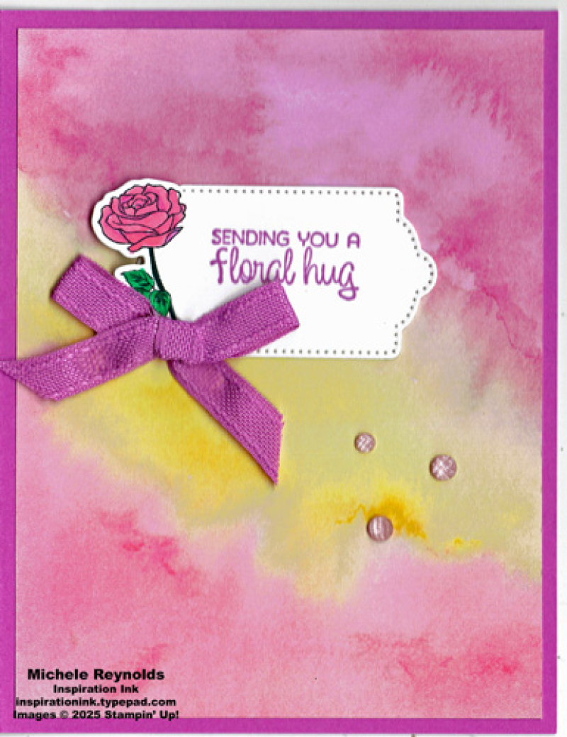 Year of flowers rose hug watermark