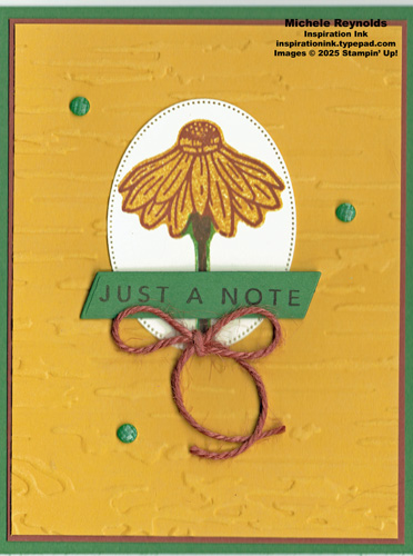 Natural botanicals coneflower note watermark