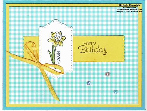 Year of flowers march daffodil birthday watermark