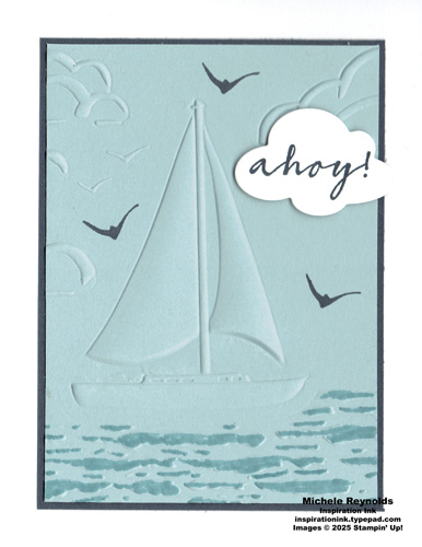 Sunrise sailing simple ahoy watermark