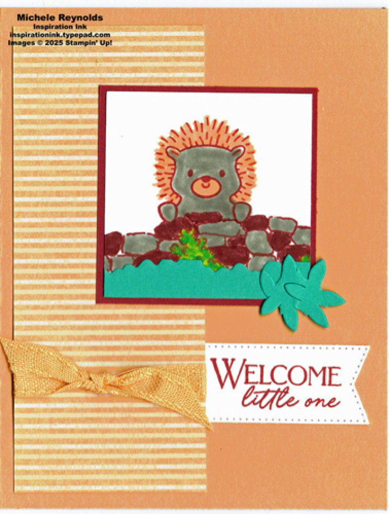 Peekaboo forest little hedgie welcome watermark