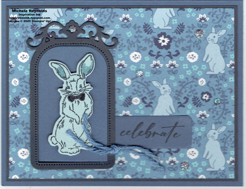Storybook friends blue bunny easter watermark