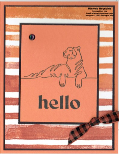 Along these lines tiger stripes hello watermark