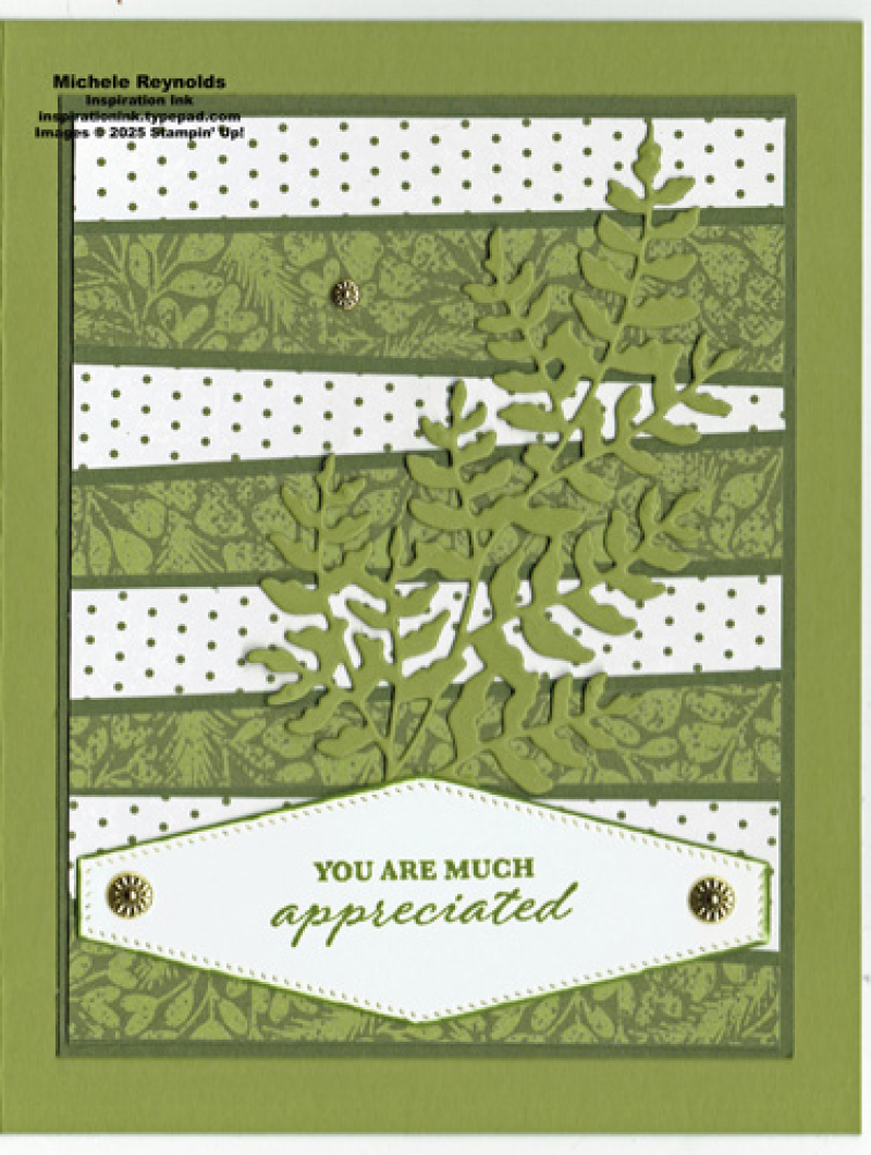 Wonderful thoughts appreciated fern watermark