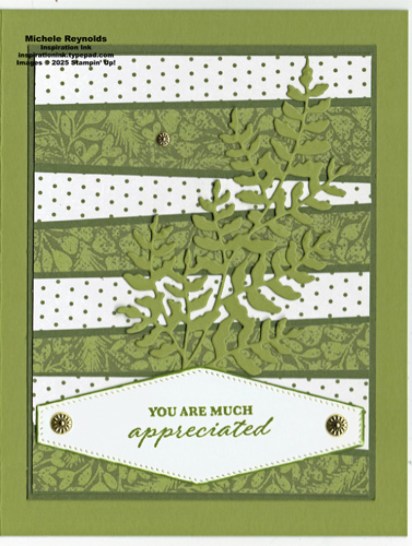 Wonderful thoughts appreciated fern watermark